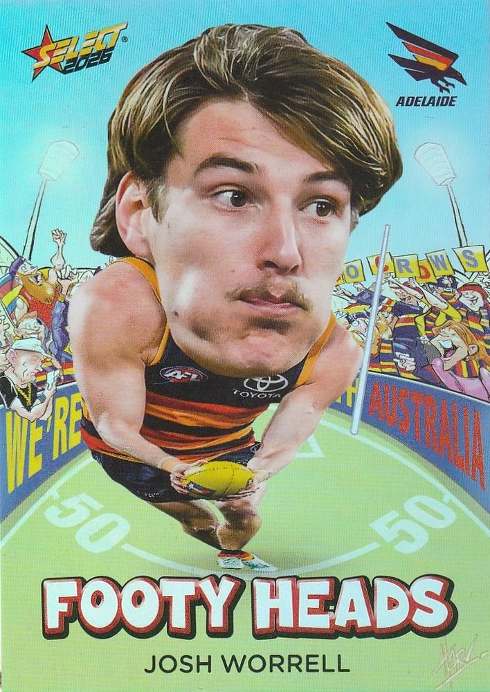 Josh Worrell #FH6 Adelaide Crows | 2026 Select AFL Footy Stars - Footy Heads