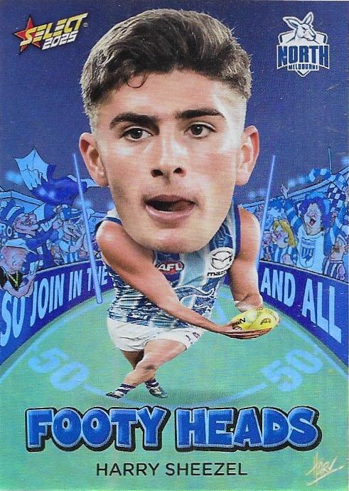 Harry Sheezel #FH71 North Melbourne Kangaroos | 2025 Select AFL Footy Stars - Footy Heads