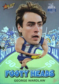 George Wardlaw #FH72 North Melbourne Kangaroos | 2025 Select AFL Footy Stars - Footy Heads