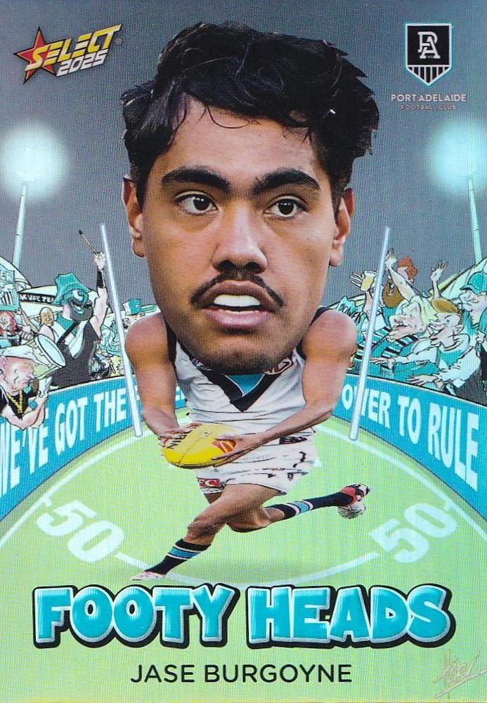 Jase Burgoyne #FH73 Port Adelaide Power | 2025 Select AFL Footy Stars - Footy Heads