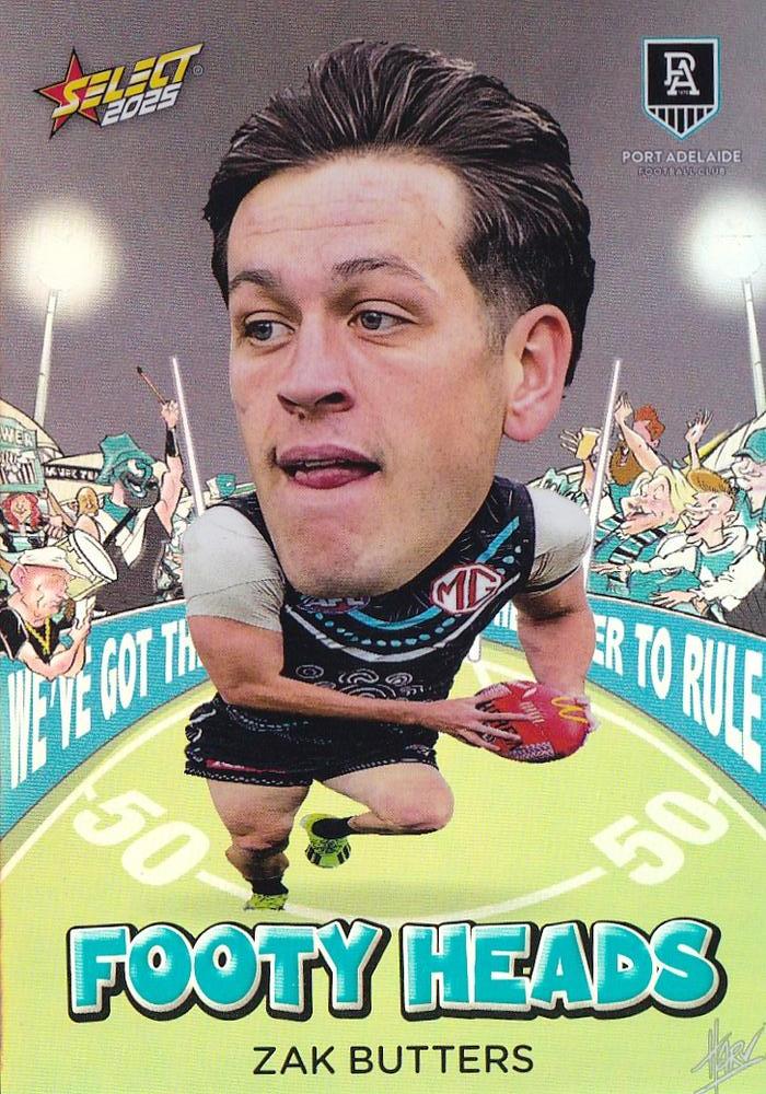 Zak Butters #FH74 Port Adelaide Power | 2025 Select AFL Footy Stars - Footy Heads