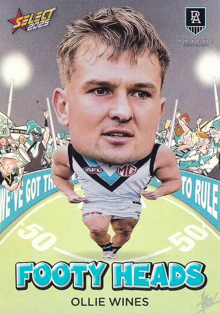 Ollie Wines #FH78 Port Adelaide Power | 2025 Select AFL Footy Stars - Footy Heads