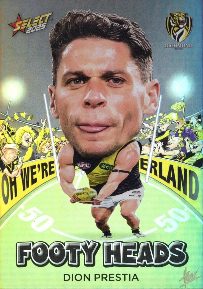 Dion Prestia #FH81 Richmond Tigers | 2025 Select AFL Footy Stars - Footy Heads