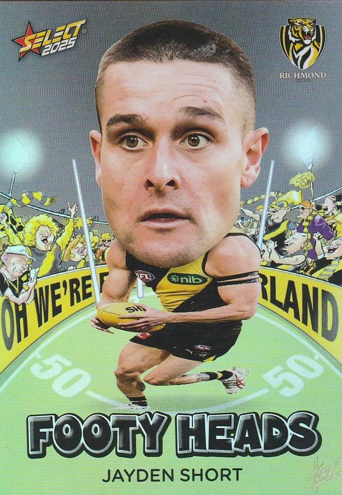Jayden Short #FH82 Richmond Tigers | 2025 Select AFL Footy Stars - Footy Heads