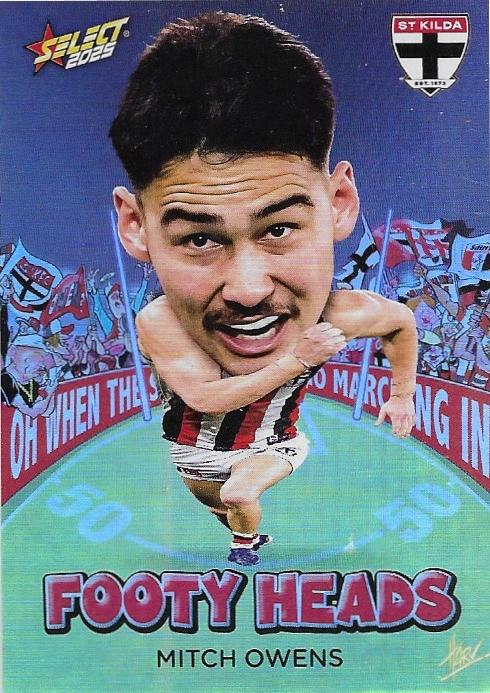 Mitch Owens #FH88 St. Kilda Saints | 2025 Select AFL Footy Stars - Footy Heads
