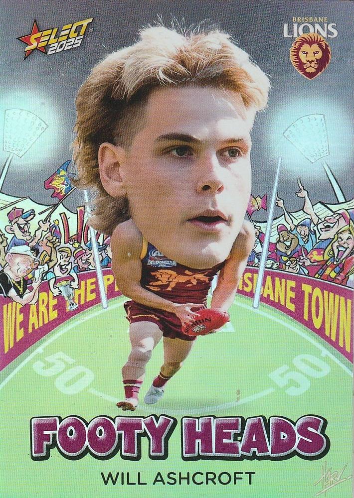 Will Ashcroft #FH8 Brisbane Lions | 2025 Select AFL Footy Stars - Footy Heads