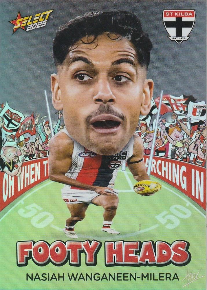 Nasiah Wanganeen-Milera #FH90 St. Kilda Saints | 2025 Select AFL Footy Stars - Footy Heads