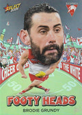 Brodie Grundy #FH91 Sydney Swans | 2025 Select AFL Footy Stars - Footy Heads