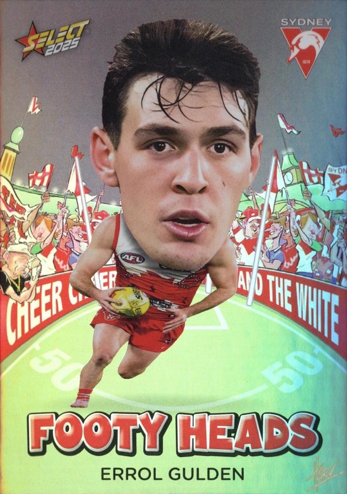 Errol Gulden #FH92 Sydney Swans | 2025 Select AFL Footy Stars - Footy Heads