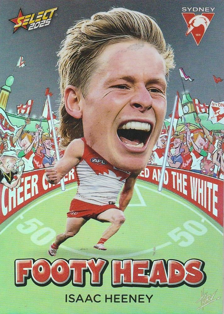 Isaac Heeney #FH93 Sydney Swans | 2025 Select AFL Footy Stars - Footy Heads