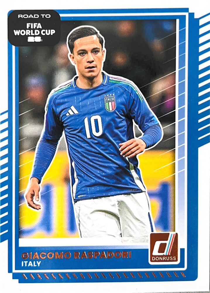 Giacomo Raspadori #118 Italy | 2025-26 Donruss Road to FIFA World Cup