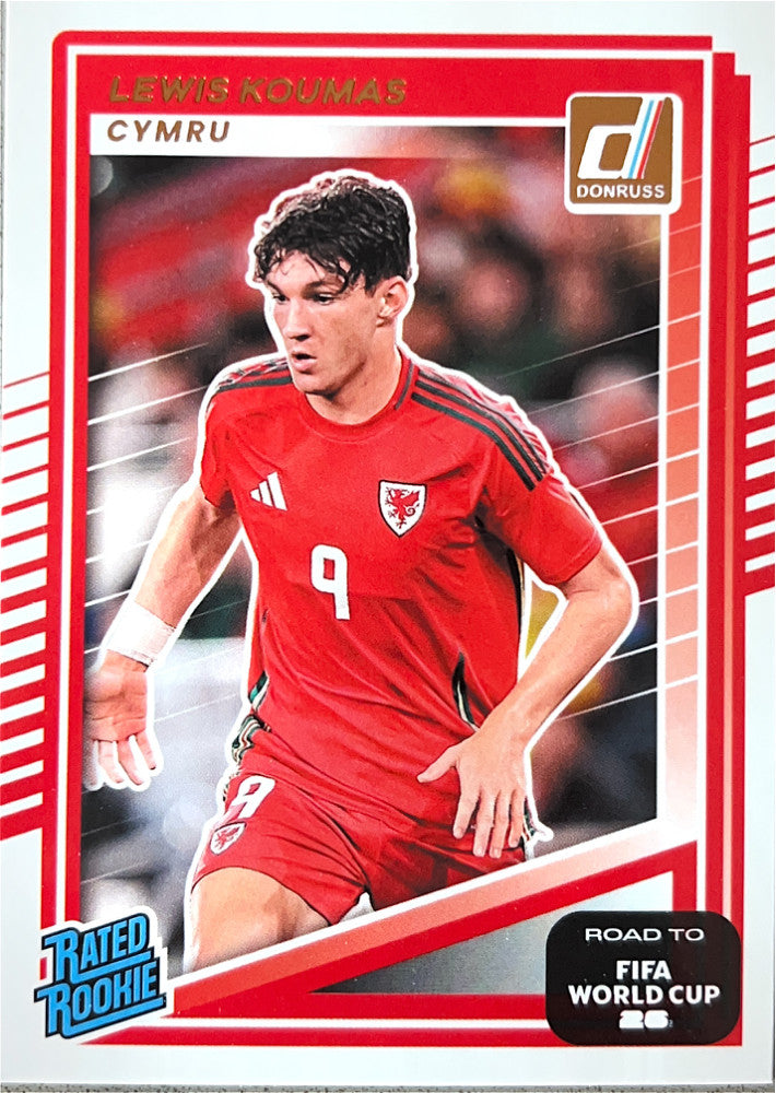 Lewis Koumas #207 Wales | 2025-26 Donruss Road to FIFA World Cup