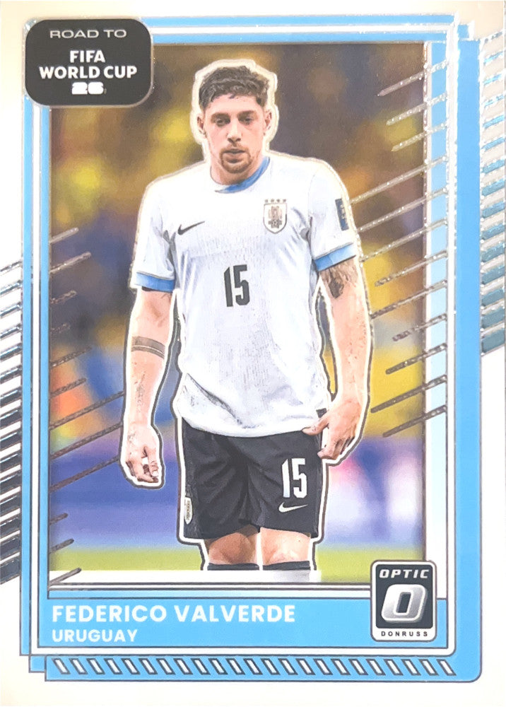 Federico Valverde #50 Uruguay | 2025-26 Donruss Road to FIFA World Cup Optic Parallel