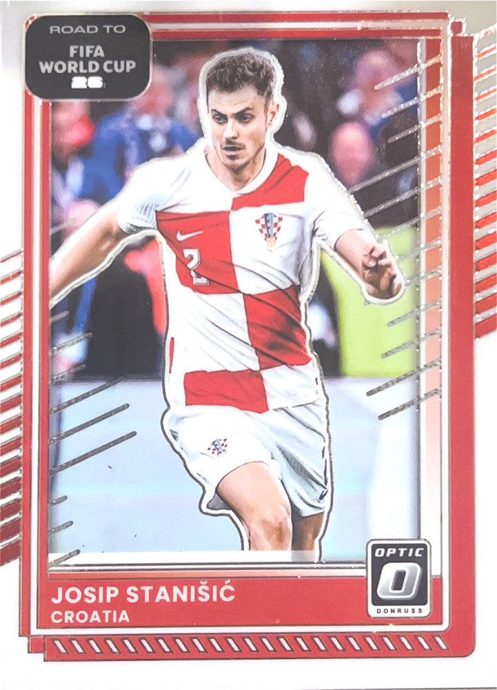 Josip Stanisic #60 Croatia | 2025-26 Donruss Road to FIFA World Cup Optic Parallel