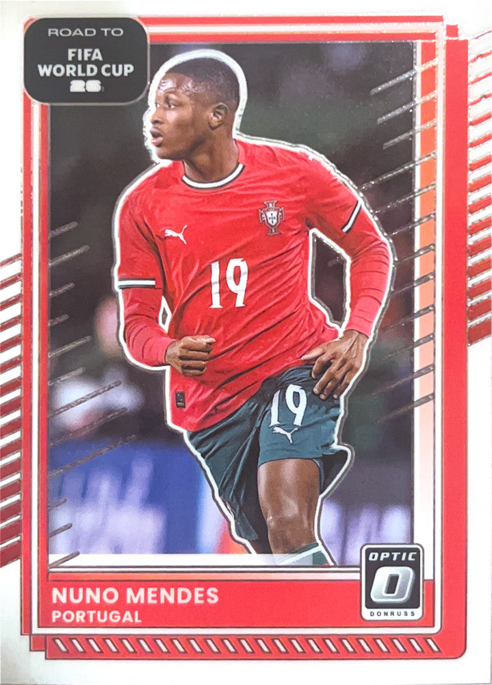 Nuno Mendes #92 Portugal | 2025-26 Donruss Road to FIFA World Cup Optic Parallel
