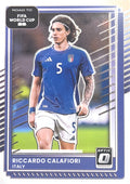 Riccardo Calafiori #116 Italy | 2025-26 Donruss Road to FIFA World Cup Optic Parallel