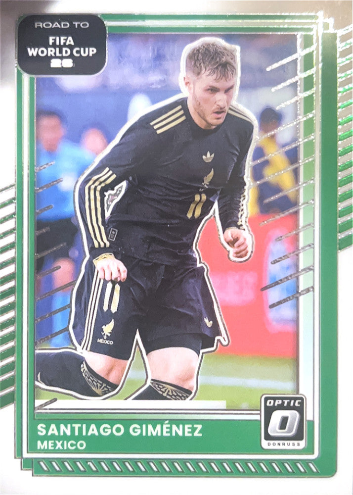 Santiago Gimenez #75 Mexico | 2025-26 Donruss Road to FIFA World Cup Optic Parallel