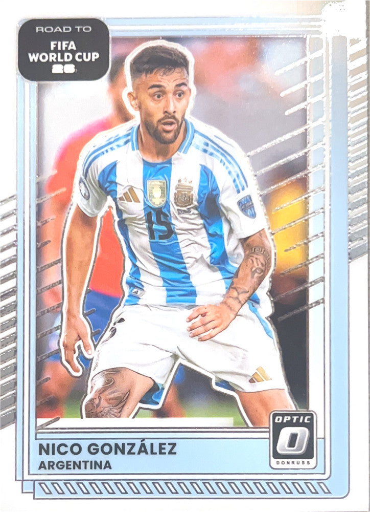 Nico Gonzalez #159 Argentina | 2025-26 Donruss Road to FIFA World Cup Optic Parallel