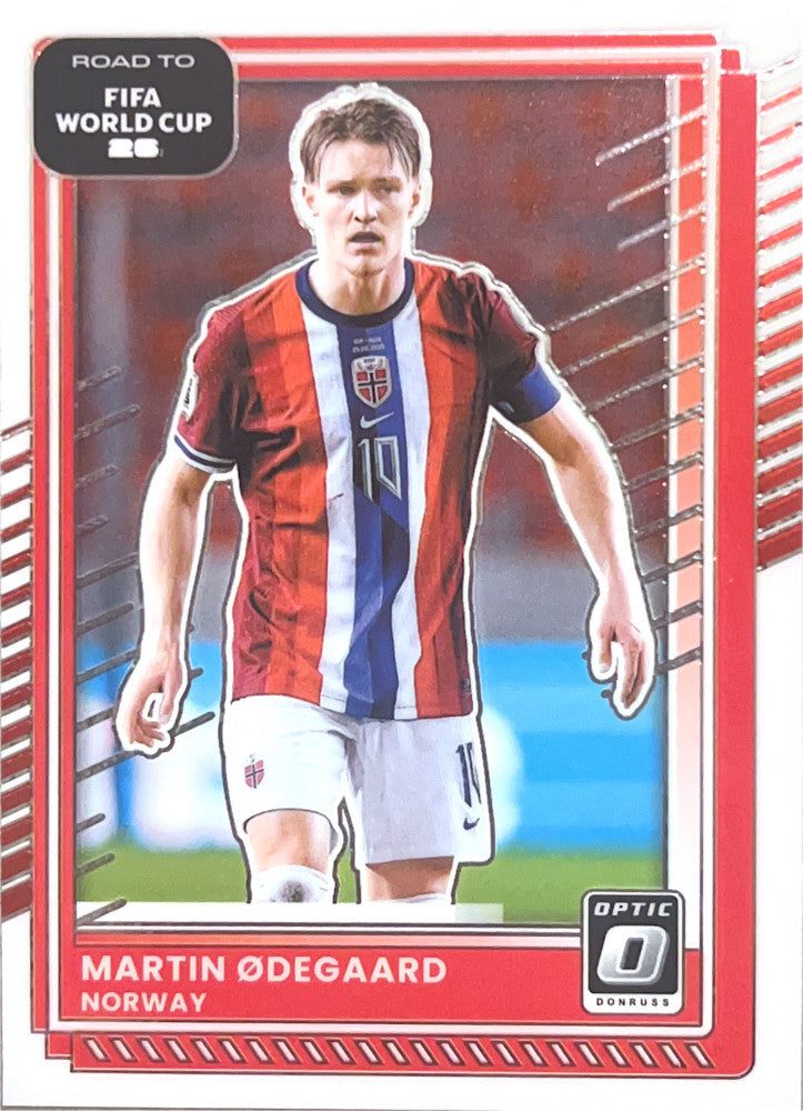 Martin Odegaard #166 Norway | 2025-26 Donruss Road to FIFA World Cup Optic Parallel