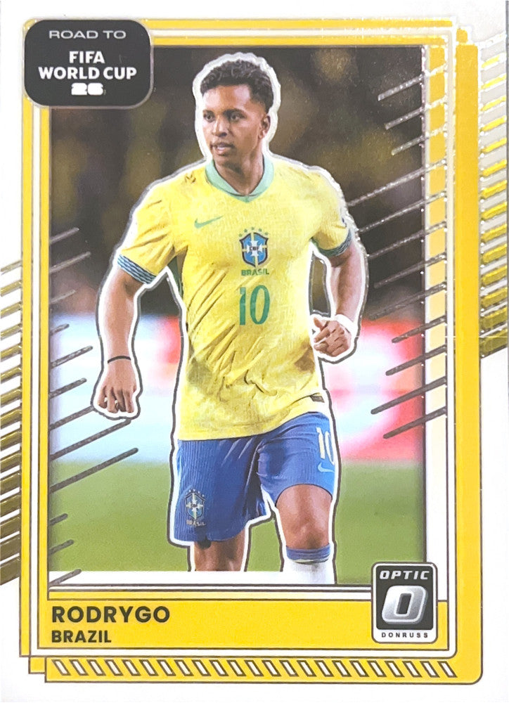 Rodrygo #183 Brazil | 2025-26 Donruss Road to FIFA World Cup Optic Parallel