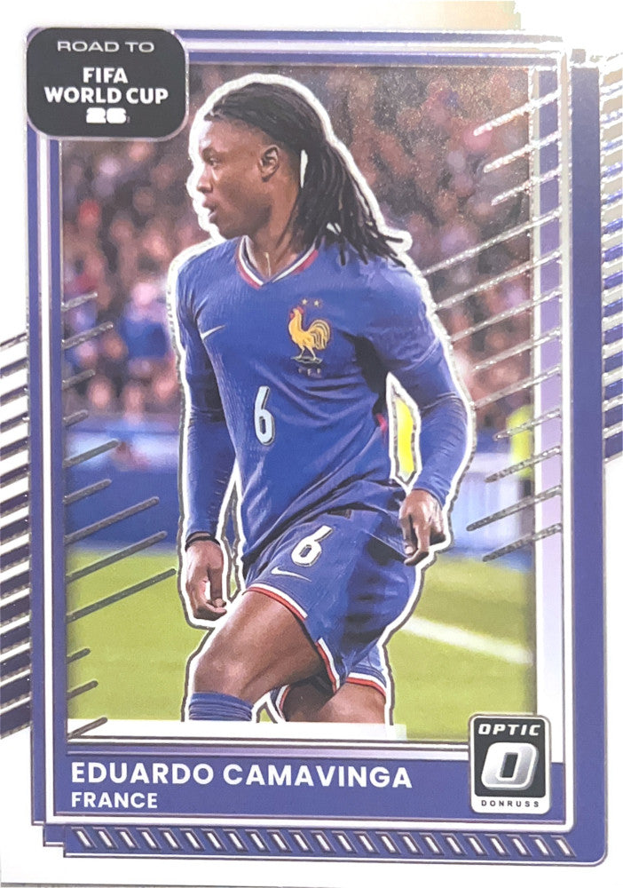Eduardo Camavinga #141 France | 2025-26 Donruss Road to FIFA World Cup Optic Parallel