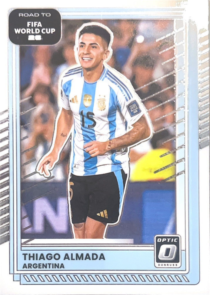 Thiago Almada #155 Argentina | 2025-26 Donruss Road to FIFA World Cup Optic Parallel