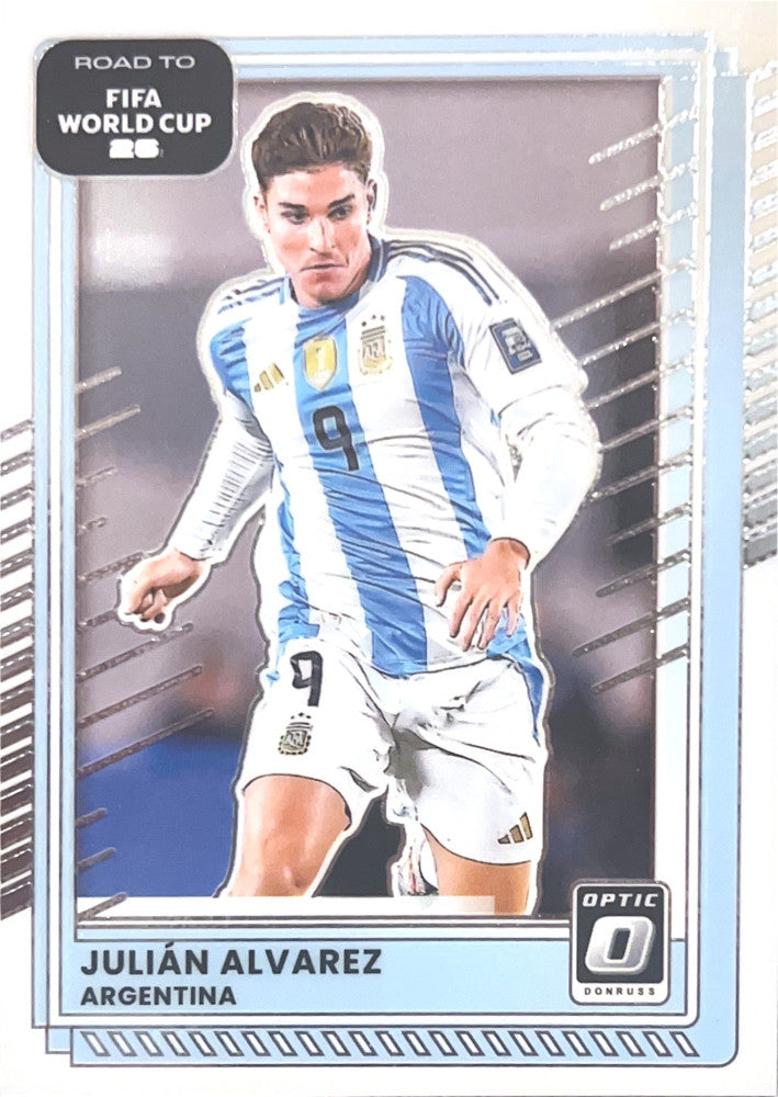 Julian Alvarez #157 Argentina | 2025-26 Donruss Road to FIFA World Cup Optic Parallel