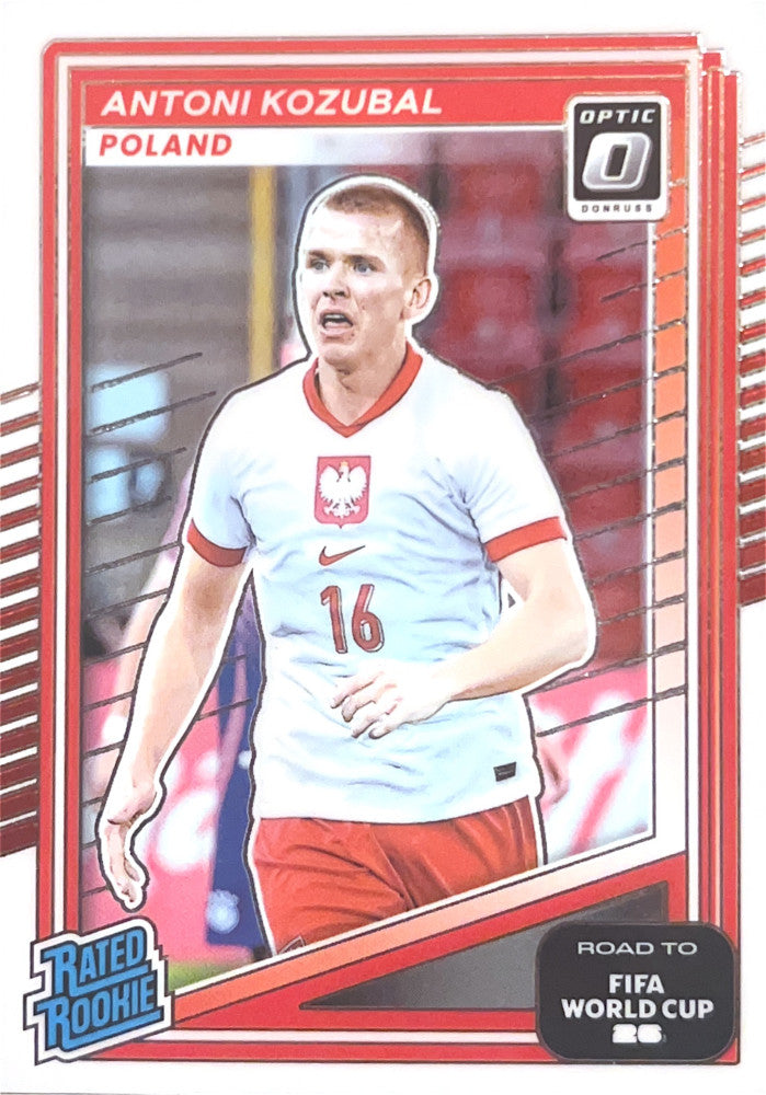 Antoni Kozubal #227 Poland | 2025-26 Donruss Road to FIFA World Cup Optic Parallel