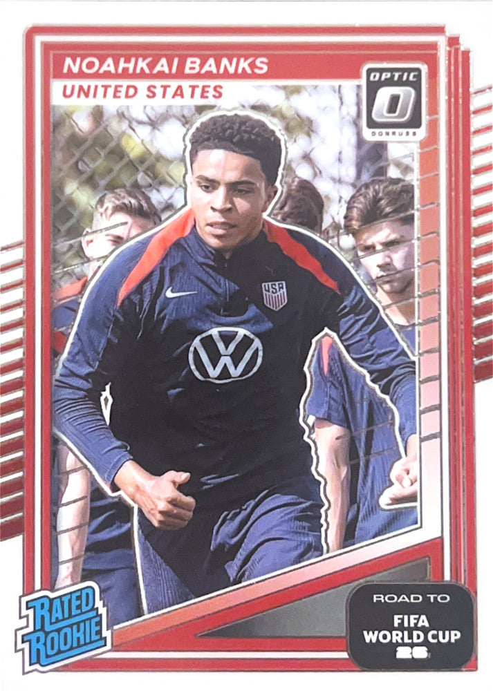 Noahkai Banks #246 USA | 2025-26 Donruss Road to FIFA World Cup Optic Parallel