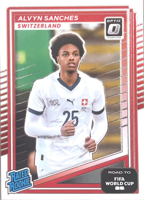 Alvyn Sanches #247 Switzerland | 2025-26 Donruss Road to FIFA World Cup Optic Parallel