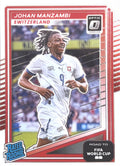 Johan Manzambi #250 Switzerland | 2025-26 Donruss Road to FIFA World Cup Optic Parallel