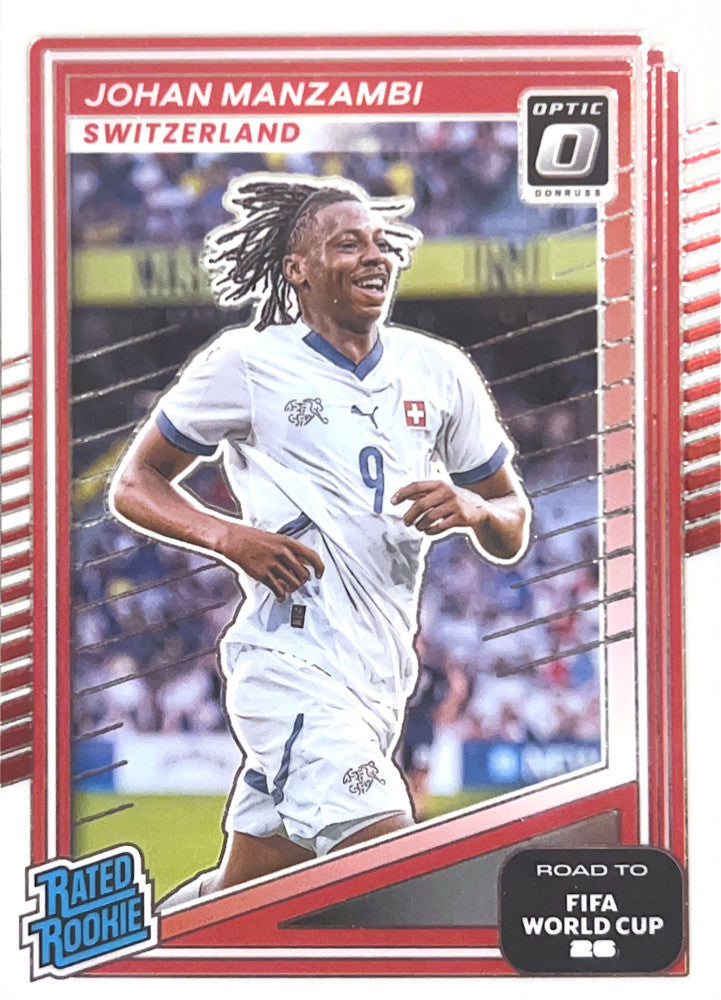 Johan Manzambi #250 Switzerland | 2025-26 Donruss Road to FIFA World Cup Optic Parallel
