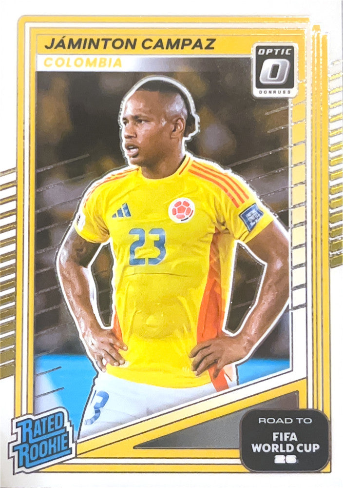 Jaminton Campaz #203 Colombia | 2025-26 Donruss Road to FIFA World Cup Optic Parallel