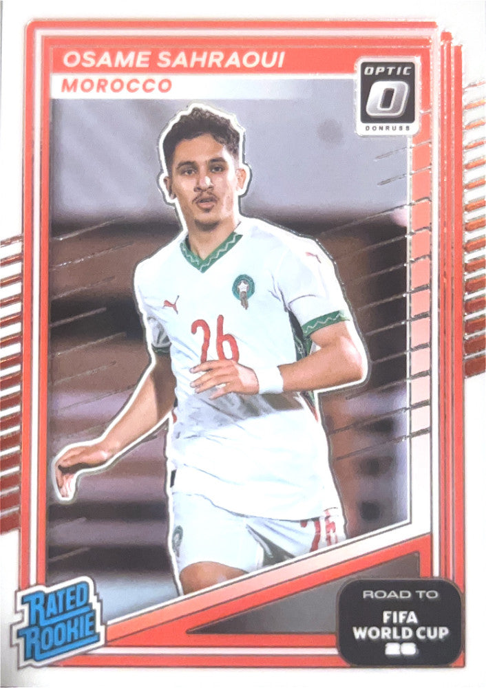 Osame Sahraoui #216 Morocco | 2025-26 Donruss Road to FIFA World Cup Optic Parallel