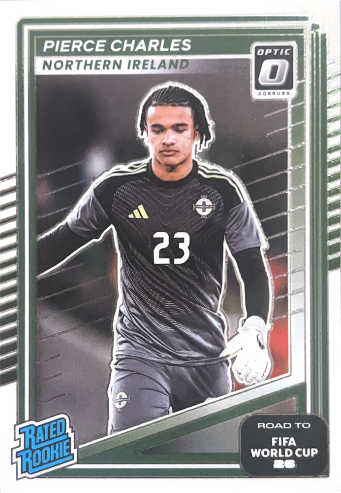 Pierce Charles #221 Northern Ireland | 2025-26 Donruss Road to FIFA World Cup Optic Parallel