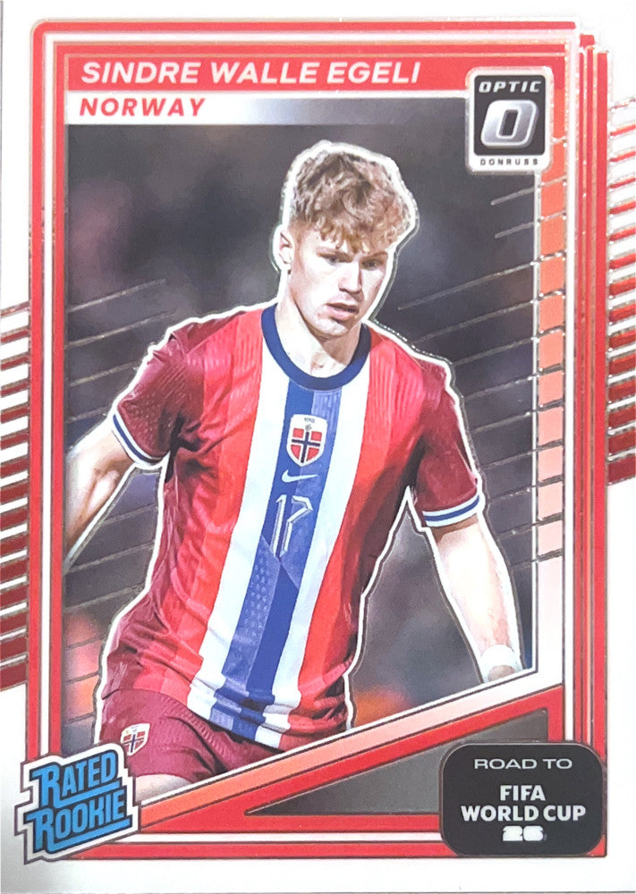 Sindre Walle Egeli #223 Norway | 2025-26 Donruss Road to FIFA World Cup Optic Parallel