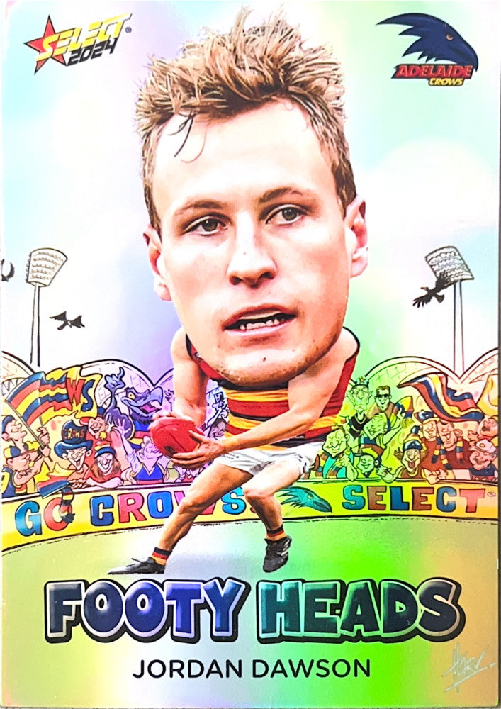 Jordan Dawson #FH1 Adelaide Crows | Footy Heads 2024 Select AFL Footy Stars