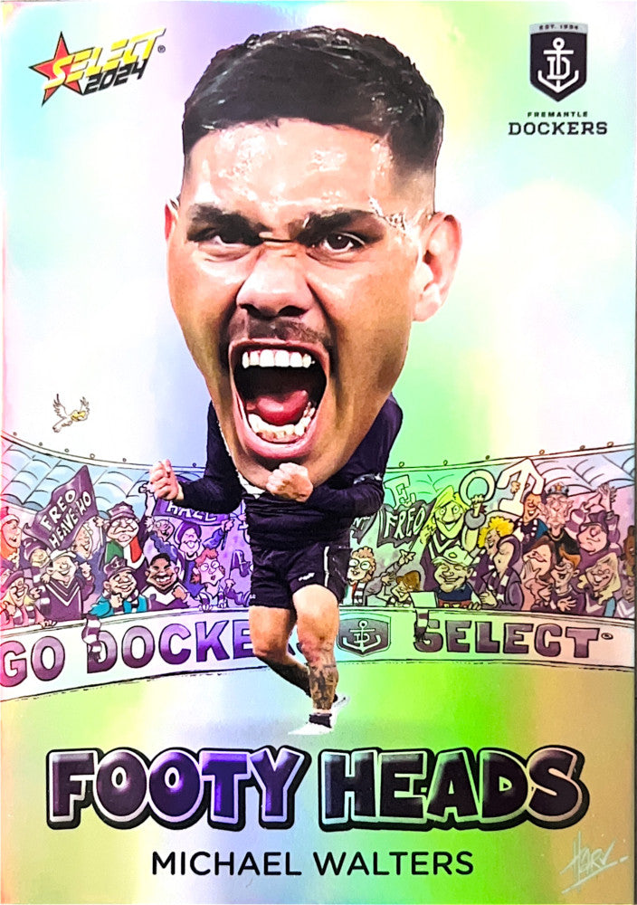 Michael Walters #FH30 Fremantle Dockers | Footy Heads 2024 Select AFL Footy Stars