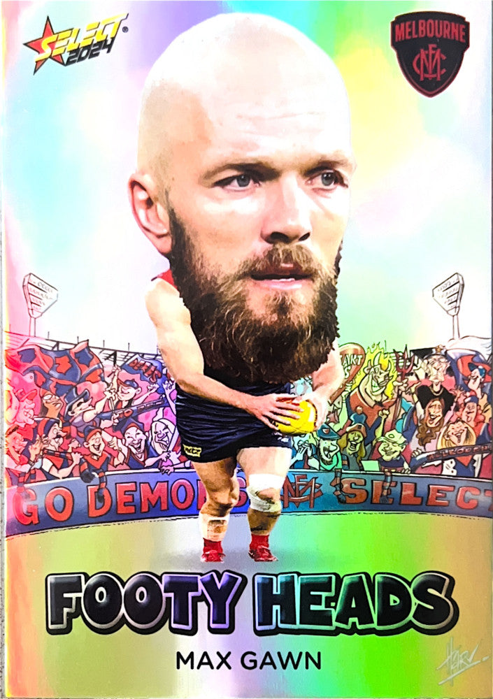 Max Gawn #FH51 Melbourne Demons | Footy Heads 2024 Select AFL Footy Stars