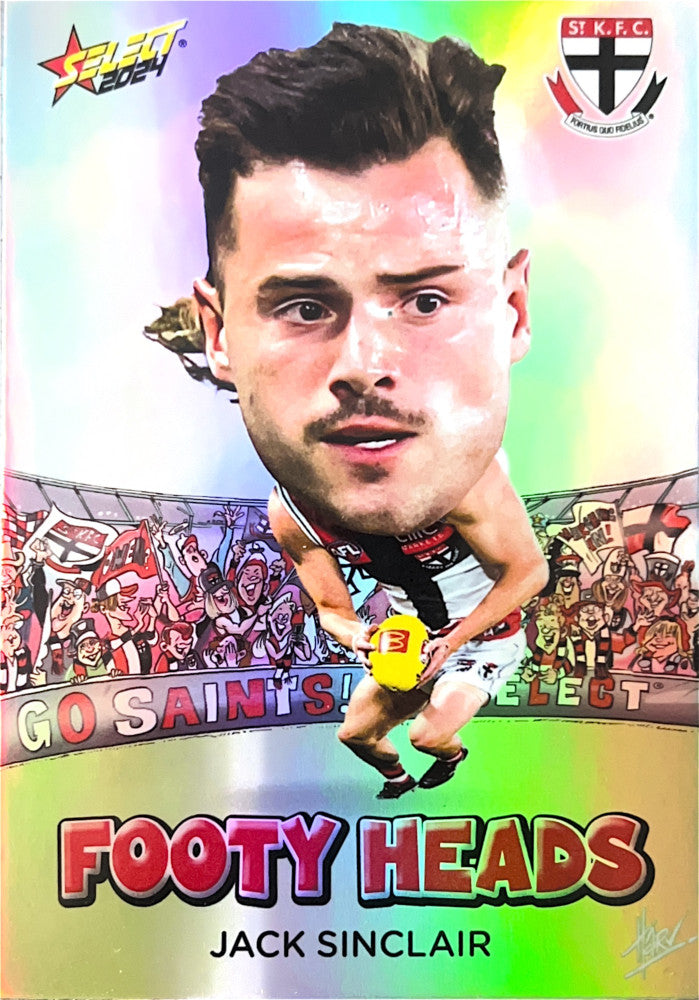 Jack Sinclair #FH74 St. Kilda Saints | Footy Heads 2024 Select AFL Footy Stars