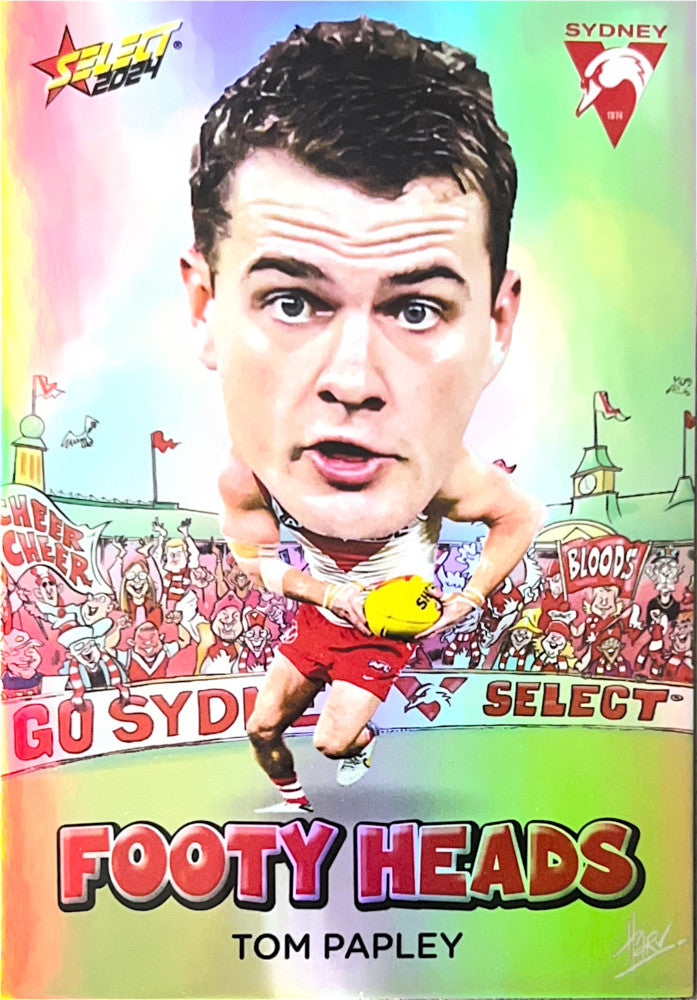 Tom Papley #FH79 Sydney Swans | Footy Heads 2024 Select AFL Footy Stars