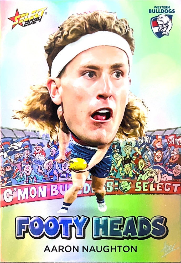 Aaron Naughton #FH88 Western Bulldogs | Footy Heads 2024 Select AFL Footy Stars