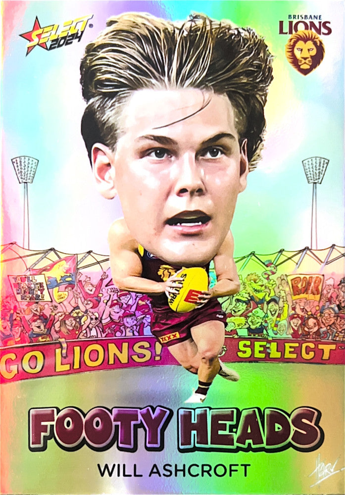 Will Ashcroft #FH6 Brisbane Lions | Footy Heads 2024 Select AFL Footy Stars
