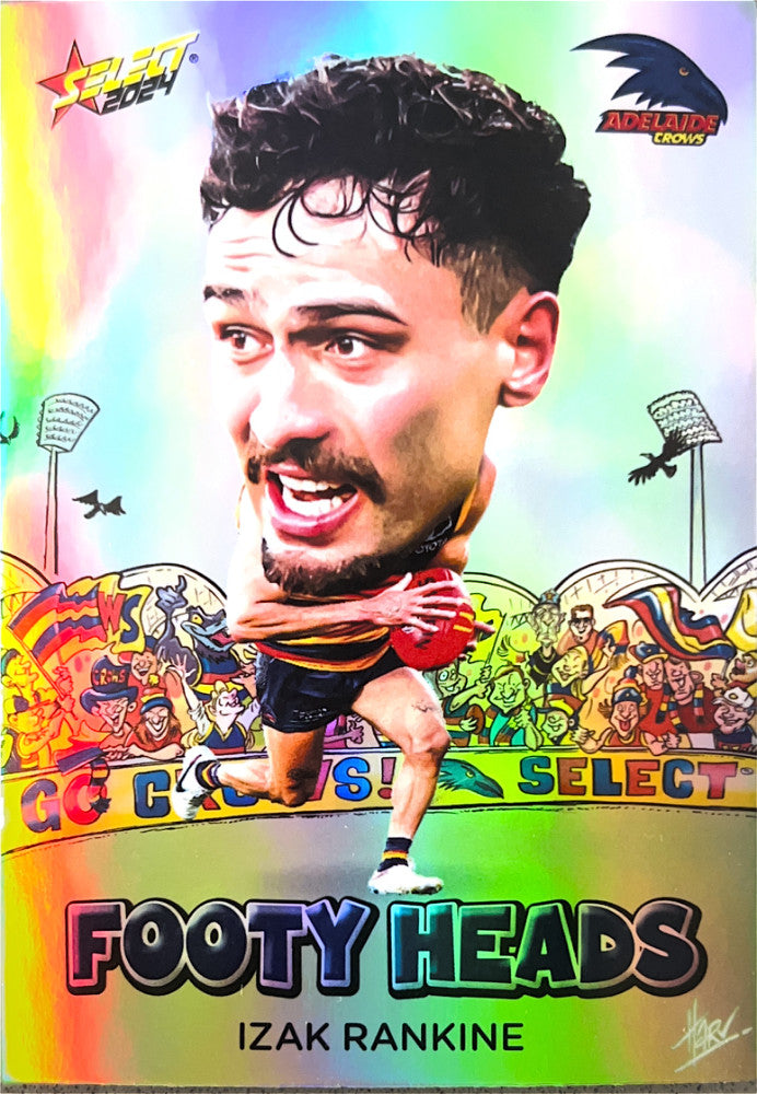 Izak Rankine #FH3 Adelaide Crows | Footy Heads 2024 Select AFL Footy Stars