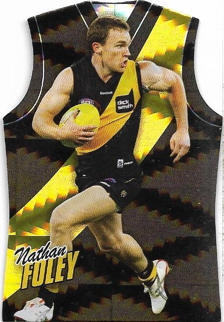 Nathan Foley #GDC142 Richmond Tigers | 2010 Select AFL Champions - Holographic Guernseys