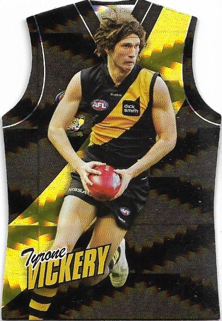 Tyrone Vickery #GDC146 Richmond Tigers | 2010 Select AFL Champions - Holographic Guernseys