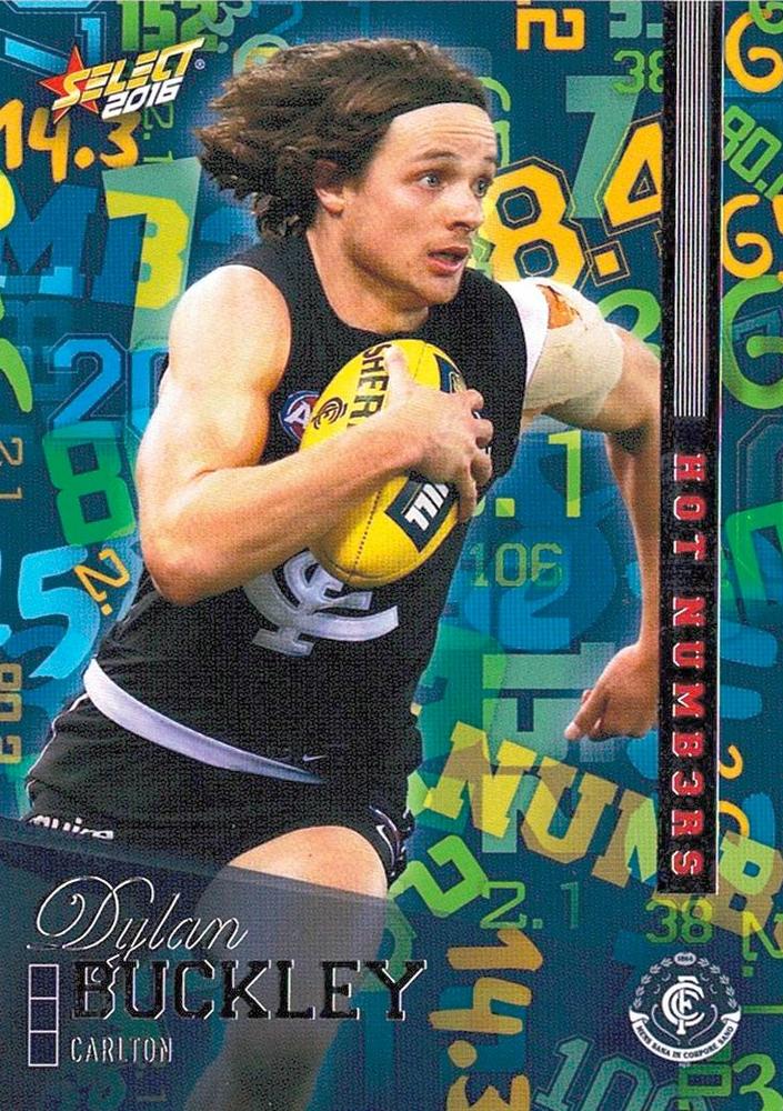 Dylan Buckley #HN17 Carlton Blues | 2016 Select AFL Footy Stars Hot Numbers
