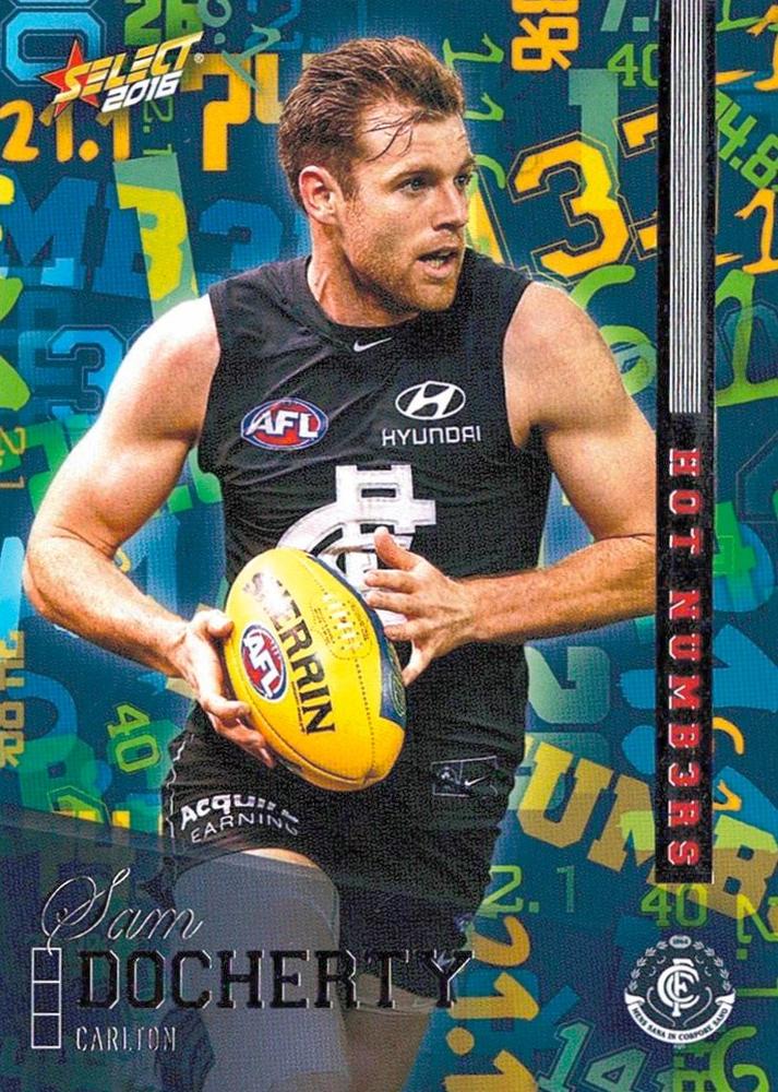 Sam Docherty #HN21 Carlton Blues | 2016 Select AFL Footy Stars Hot Numbers