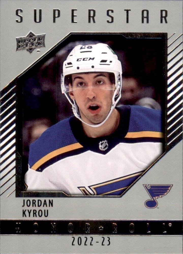 Jordan Kyrou #HR-48 St. Louis Blues | 2022-23 Upper Deck - Honor Roll