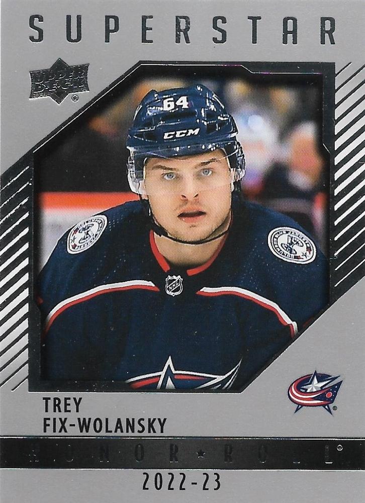 Trey Fix-Wolansky #HR57 Columbus Blue Jackets | 2022-23 Upper Deck - Honor Roll
